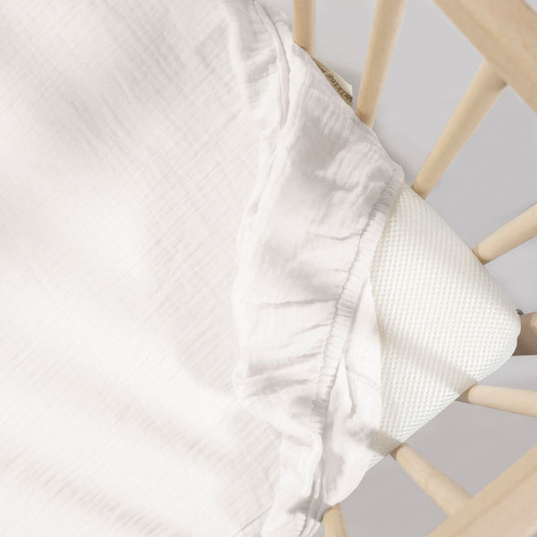 Conjunto para cama de grades da walking mum modelo praline na cor moka - vermelho