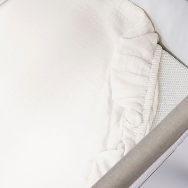 Conjunto para mini berço da walking mum modelo praline na cor moka - vermelho