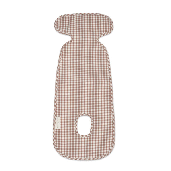 Forra automóvel universal da walking mum para cadeira de bebé auto modelo praline vichy na cor moka - vermelho