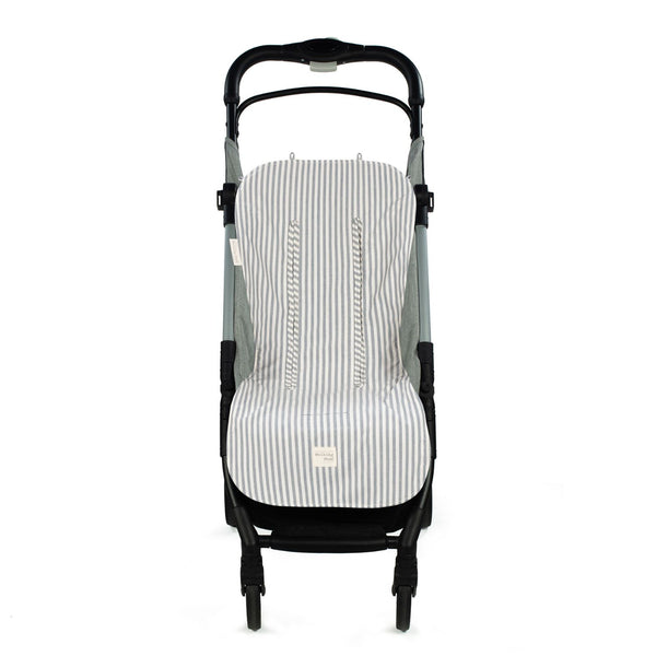 Forra universal para carrinho de bebé da walking mum modelo praline strips na cor matcha - verde