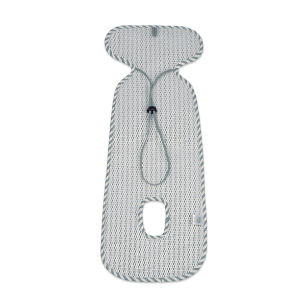 Forra Auto Universal Praliné Stripes Walking Mum para cadeiras auto i-Size 40-105 cm, respirável e confortável, ideal para proteger a cadeira e reduzir a transpiração do bebé. Verde.