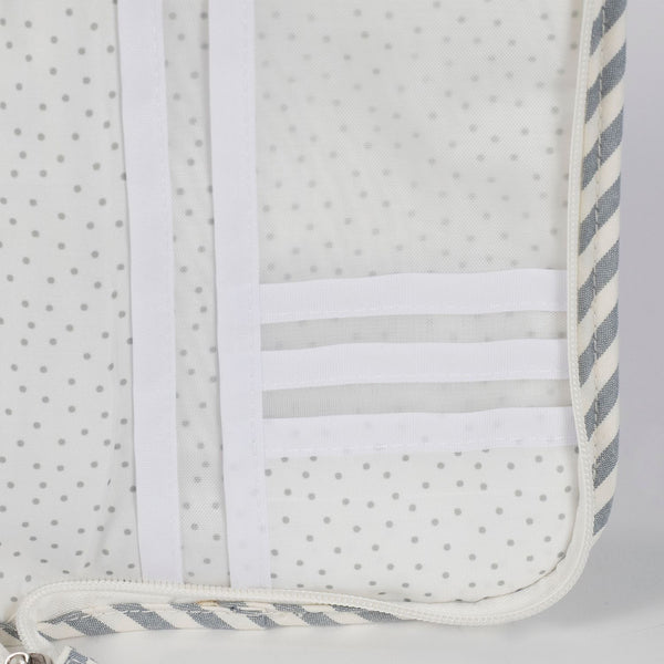 Porta documentos da walking mum modelo praline strips na cor matcha - verde