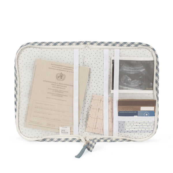 Porta Documentos da Walking Mum modelo praline vichy na cor matcha - verde