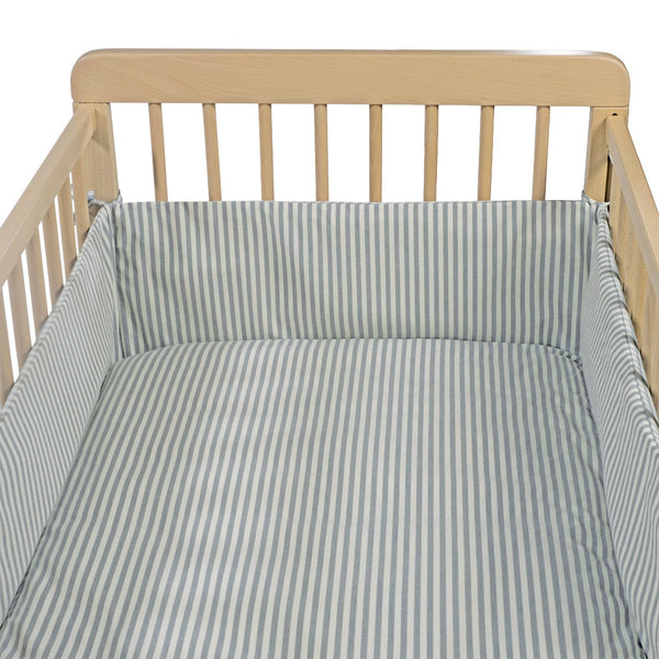 protetor de grades da walking mum modelo praline strips na cor matcha - verde