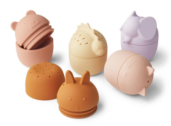 5 BRINQUEDOS DE BANHO - ROSE MULTI MIX