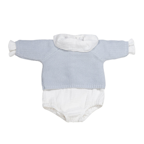 FIRST KNITTED OUTFIT 0-1M