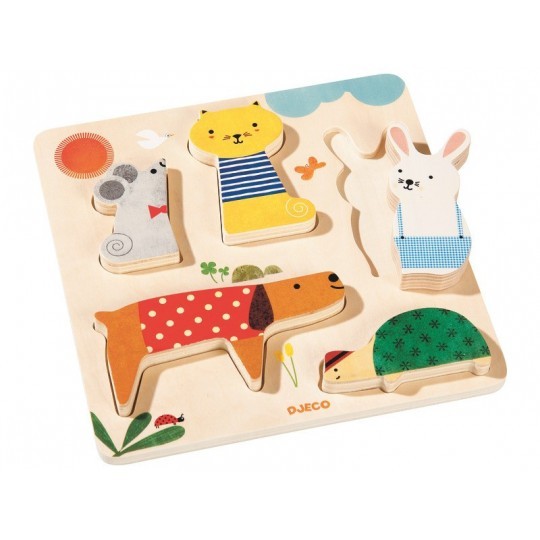 PUZZLE DE ENCAIXAR E EMPILHAR