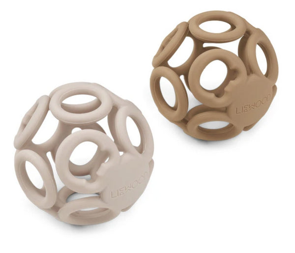 2 BOLAS - DARK ROSE/MUSTARD MIX