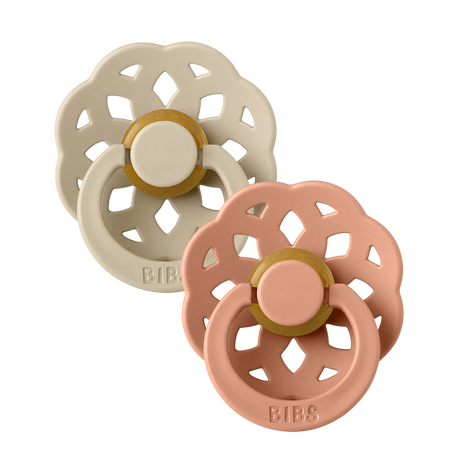 2 BIBS PACIFIERS 6-18 MONTHS
