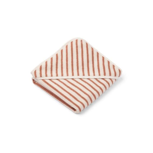 TOALHA DE BANHO - STRIPE TUSCANY ROSE/CREME DE LA CREME