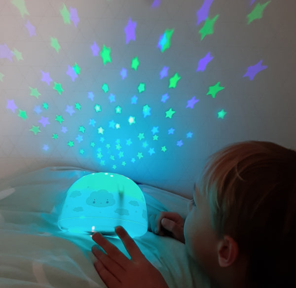 PROJETOR LUZ E SOM - NUVENS AZUL