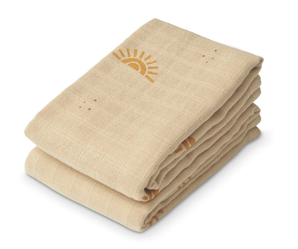 2 FRALDAS DE ALGODÃO - CONFETTI OLIVE