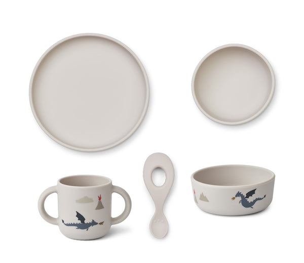 CONJUNTO DE SILICONE - LITTLE DRAGON DARK SANDY MIX