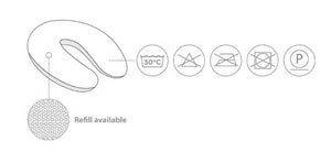 almofada amamentação grande doomoo chine cinza