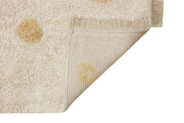 TAPETE LORENA CANALS 120X160 - HIPPY DOTS NATURAL HONEY