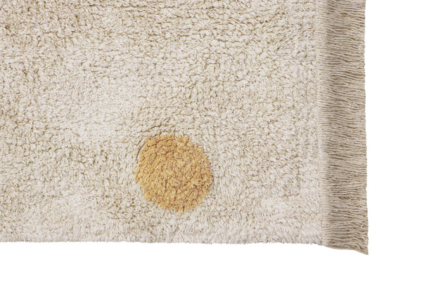 TAPETE LORENA CANALS 120X160 - HIPPY DOTS NATURAL HONEY