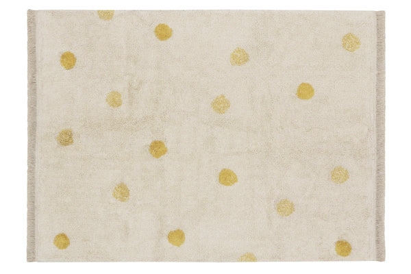 TAPETE LORENA CANALS 120X160 - HIPPY DOTS NATURAL HONEY