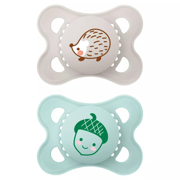 2 CHUPETAS ORIGINAL SILICONE 2-6 MESES MAM
