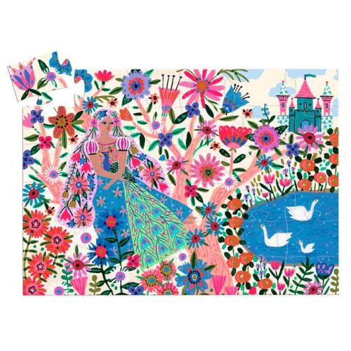 PUZZLE 36 PEÇAS - A PRINCESA E O PAVÃO