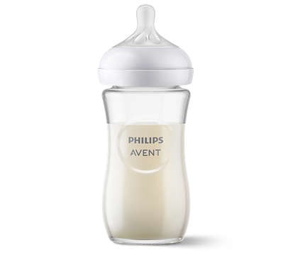 BIBERÃO NATURAL RESPONSE VIDRO 240ML PHILIPS AVENT