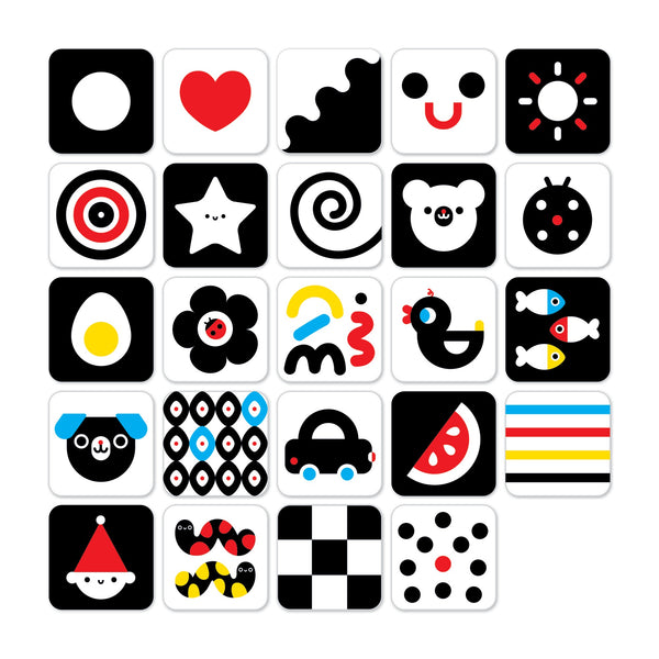 CARTÕES DE ALTO CONTRASTE 0M+ E 3M+ COM GUIA PARENTAL