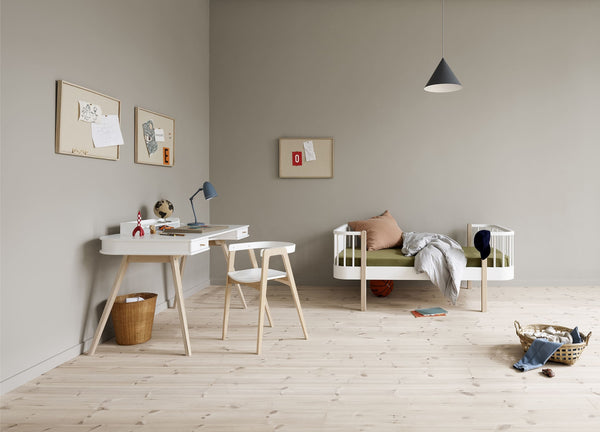 OLIVER FURNITURE SECRETÁRIA WOOD 72.6 CM - WHITE/OAK