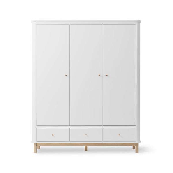 OLIVER FURNITURE ROUPEIRO WOOD 3 PORTAS