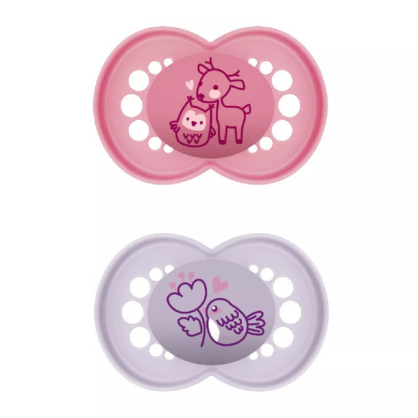 2 CHUPETAS ORIGINAL PURE SILICONE 6+ MAM