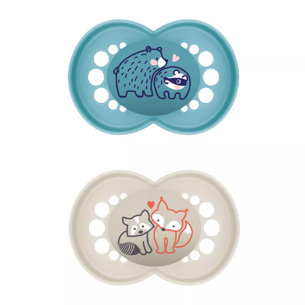 2 CHUPETAS ORIGINAL PURE SILICONE 6+ MAM