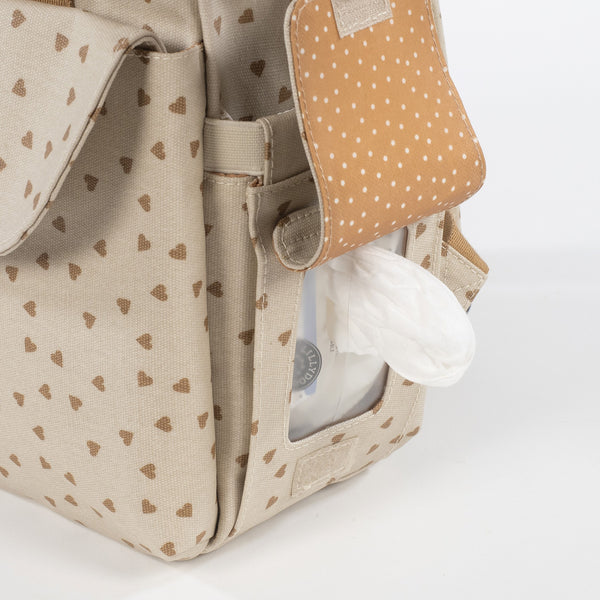 MOCHILA DE MATERNIDADE HEARTS POPPY