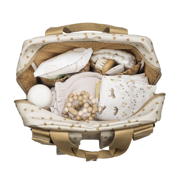 MOCHILA DE MATERNIDADE HEARTS POPPY