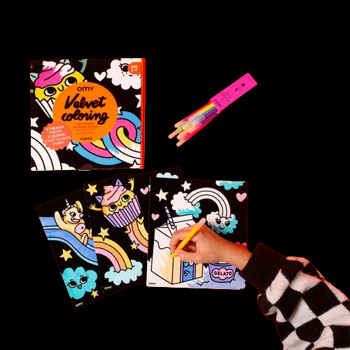 OMY 6 CARTÕES DE VELUDO