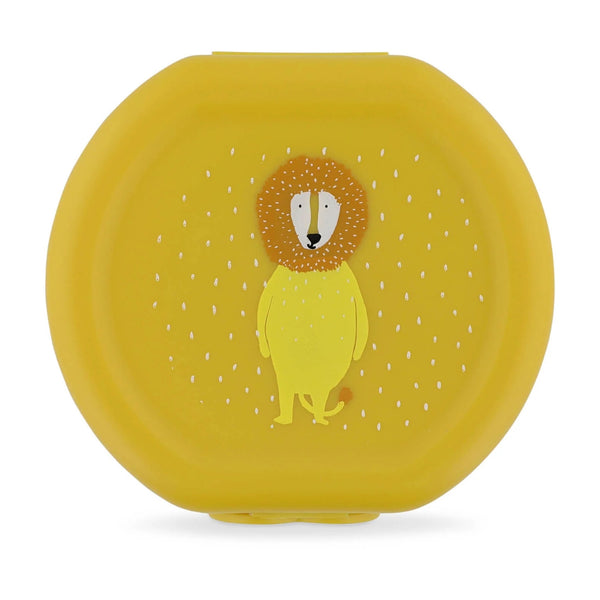 Conjunto de 2 marmitas com clip para crianças, leves e fáceis de abrir, ideais para transportar snacks para a escola, passeios e viagens. Mr Lion