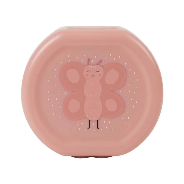 Conjunto de 2 marmitas com clip para crianças, leves e fáceis de abrir, ideais para transportar snacks para a escola, passeios e viagens. Mrs Butterfly