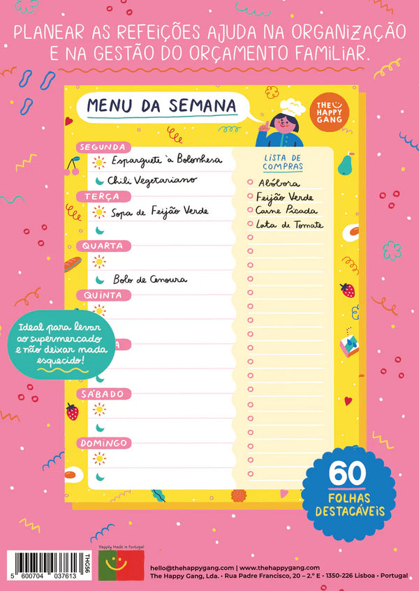 BLOCO MENU SEMANAL