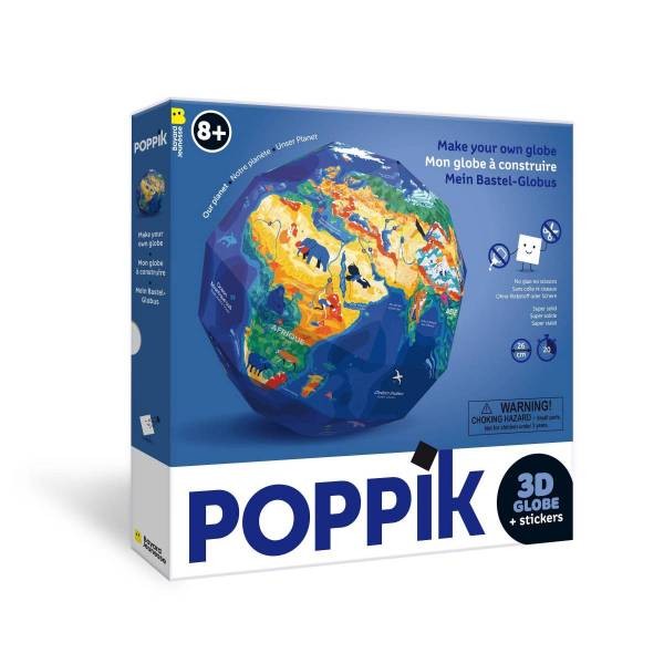POPPIK 3D GLOBE + STICKERS