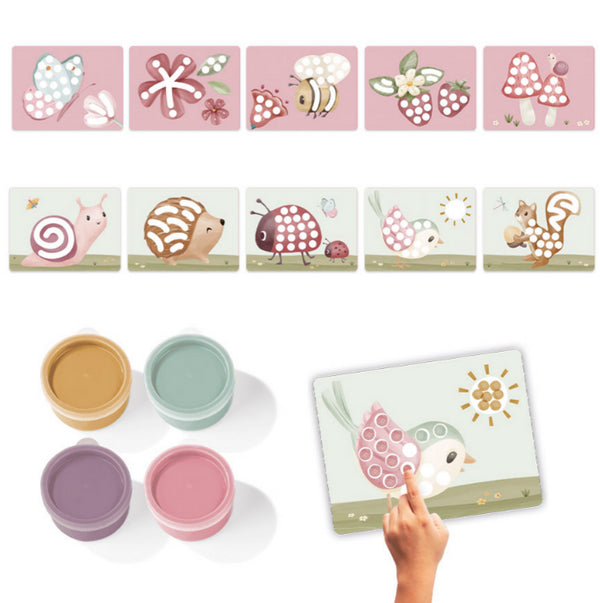 10 CARTÕES PARA COLORIR COM OS DEDOS