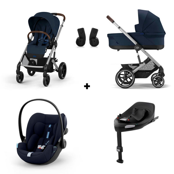 PACK CYBEX BALIOS S LUX PLUS SILVER - OCEAN BLUE