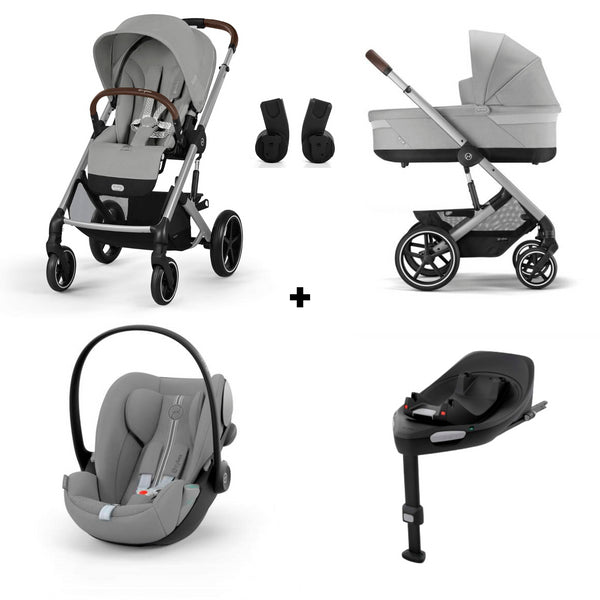 PACK CYBEX BALIOS S LUX PLUS SILVER - STONE GREY