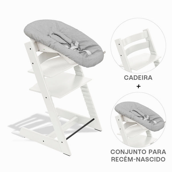 STOKKE TRIPP TRAPP + NEWBORN SET - BEECH WHITE