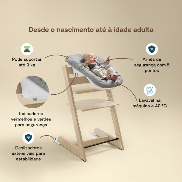 STOKKE TRIPP TRAPP + NEWBORN SET -  BEECH GLACIER GREEN