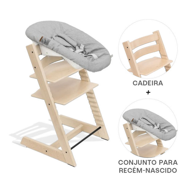 STOKKE TRIPP TRAPP + NEWBORN SET -  BEECH NATURAL