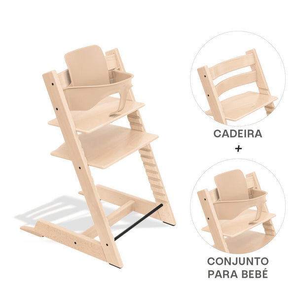 STOKKE TRIPP TRAPP + BABY SET² - BEECH NATURAL