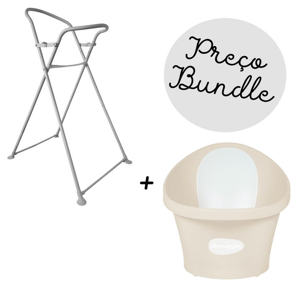 SHNUGGLE BANHEIRA + SUPORTE PARA BANHEIRA - SAND