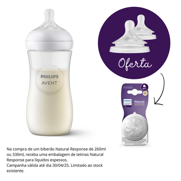 BIBERÃO NATURAL RESPONSE 330ML PHILIPS AVENT