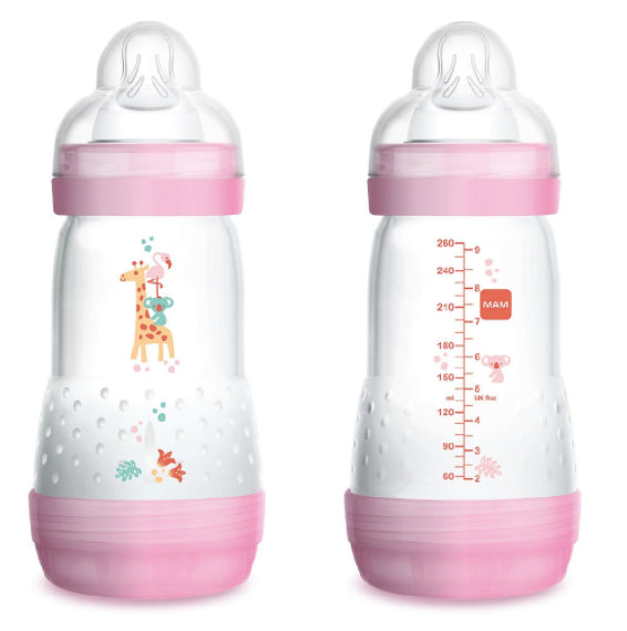 biberão anticólica 260ml mam rosa