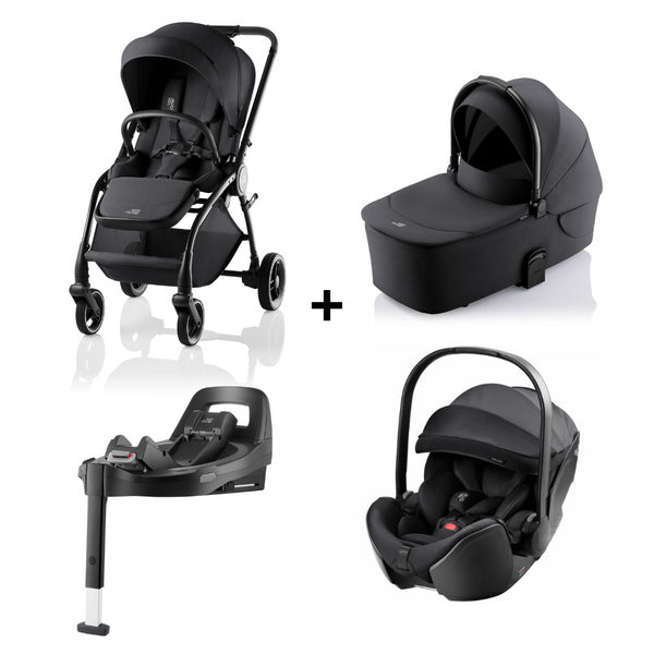 RIO STYLE CARBON BLACK - CARRO + ALCOFA + BABYSAFE PRO +  BASE