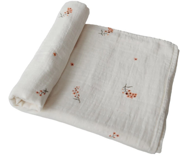 SWADDLE MUSHIE - FLOWERS