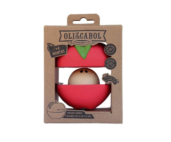 BRINQUEDO DE EMPILHAR COM BOLA CHOCALHO