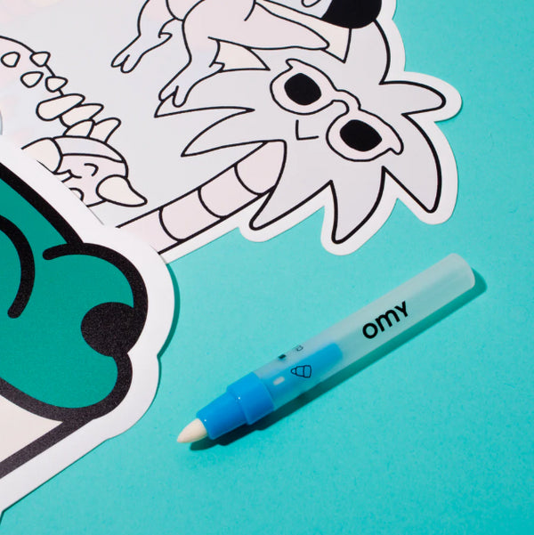 OMY 2 INDIVIDUAIS PARA COLORIR COM ÁGUA